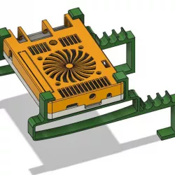 Orange Pi case with Toshiba HD support and hanger