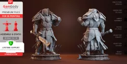 Paladin Judgement Armor 3D Printing Figurine | Assembly