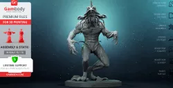 Party Beach Monster 3D Printing Figurine | Assembly