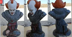 Pennywise Pencil Holder Bust 3D Miniature | Assembly