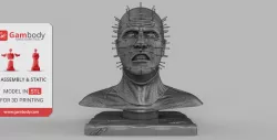Pinhead Bust 3D Printing Miniature | Static