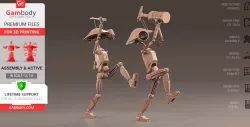 Pit Droid 3D Printing Model | Assembly + Action