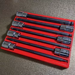 Pittsburgh ball end long hex bit organizer (Metric)