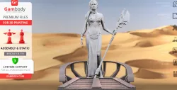 Princess Leia 3D Printing Figurine | Assembly