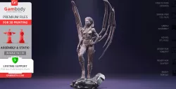 Queen of Blades 3D Printing Figurine | Assembly