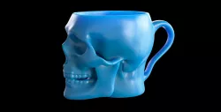 Realistic Skull Mug with Handle