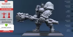 Reinhardt 3D Printing Figurine | Assembly
