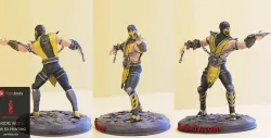 ScorpionMortal Kombat 3D Print Model | Static Figure