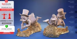 Scrooge McDuck 3D Printing Figurine | Assembly