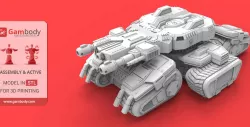 Siege Tank 3D Printing Model | Assembly + Action
