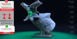 Slattern Bust 3D Printing Figurine | Assembly