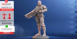 Soldier: 76 3D Printing Figurine | Assembly