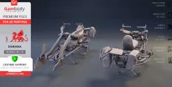 Speeder Bike 3D Printing Model | Assembly + Action