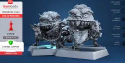 Squiggly Beasts 3D Printing Miniatures | Static