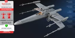 T-65B X-Wing 3D Printing Model | Assembly + Action