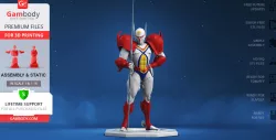 Tekkaman 3D Printing Figurine | Assembly