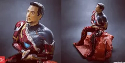 The Defeated Iron Man 3D Miniature for Diorama | Assembly