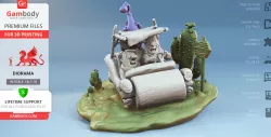 The Flintstones 3D Printing Figurines in Diorama | Assembly