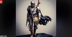 The Mandalorian 3D Printing Figurine | Assembly