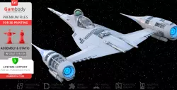 The Mandalorian's N-1 Starfighter 3D Printing Model | Assembly
