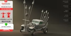 The Nux Car 3D Printing Model | Assembly + Action