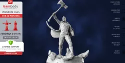 Thor with Stormbreaker 3D Printing Figurine | Assembly