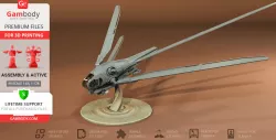 Two-Seat Ornithopter Dune 3D Printing Model | Assembly + Action
