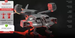 UD-4L Cheyenne Dropship 3D Printing Model | Assembly
