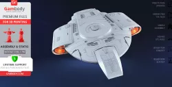 USS Defiant 3D Printing Model | Assembly