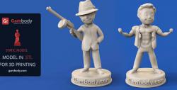 Vault Boy: Adrenaline Rush + Gangster 3D Print Models| Scale Figures