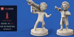 Vault Boy: Big Guns and Chemist 3D Print Files | Static Figures