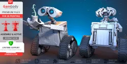 WALL-E 3D Printing Model | Assembly + Action