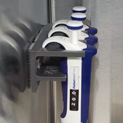 Wall mount pipet holder for FisherbrandElite pipets