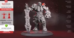 War 3D Printing Figurine | Assembly