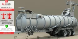 War Rig Tanker 3D Printing Model | Assembly + Action