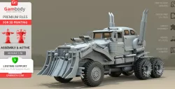 War Rig Truck 3D Printing Model | Assembly + Action