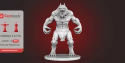 Werewolf 3D Printing Figurine| Assembly