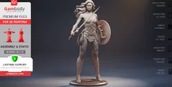 Wonder Woman 2017 3D Printing Figurine | Assembly