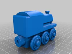 Wooden Train (Thomas The Train)-Working Wheels