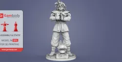 Yamcha & Puar 3D Printing Figurines in Diorama | Assembly