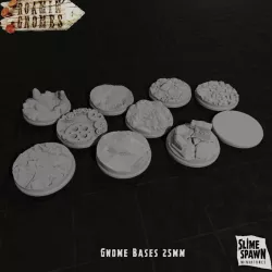 $1.00Bases - 25mm - Roamin' Gnomes - Collection