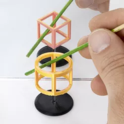 $1.99Wireframe Ambiguous Cube // POV Illusion
