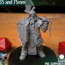 $10.00Dwarf Figher Axe and Shield