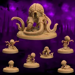 $10.00Eldritch Elder Brain Hive-Mind | Supported | Eldritch Lodge | Astral Plane