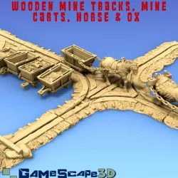 $10.00Wooden Mining Tracks & Mining Cart