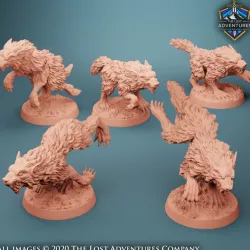 $10.99Wolves (Set of 5) (Pre-Supported)