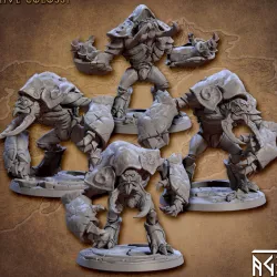 $12.00Hive Colossi - 4 Modular Units - Slathaai of House Mora