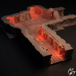 $14.00The Iron Mine - Dungeon Tiles - modular OpenLOCK terrain