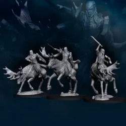 $16.003x Armoured Wood elves on Elk