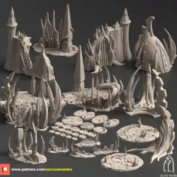 $18.95Belkartam.Corrupted Ancient World. Scifi / Futuristic / Eldar / Daemonic Buildings. Terrain and Scenery for Wargames